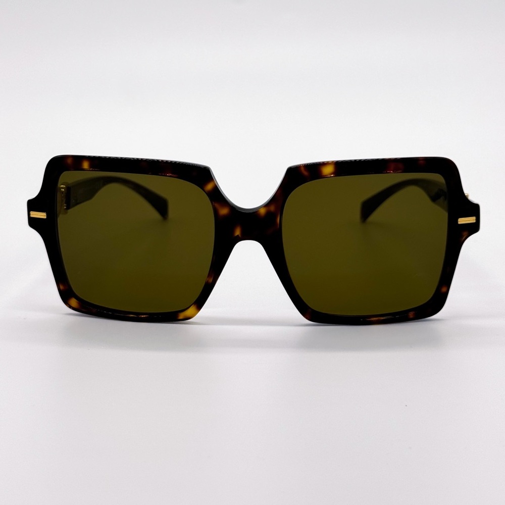 NEW VERSACE VE4441 10873 SQUARE BROWN GREEN MOD 4441 108/73 WOMEN SUNGLASSES - Picture 3 of 11